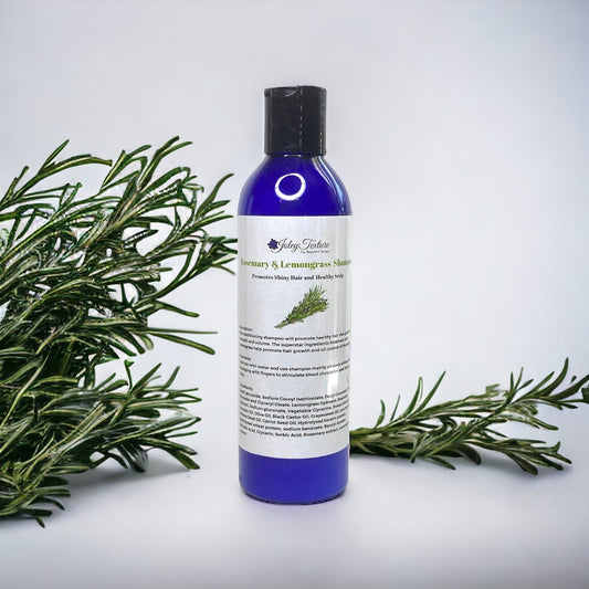 Rosemary and Lemongrass Stimulating Hair Shampoo, with Aloe Vera, Rosemary & Lemongrass herbs , For Shinny Hair, Growth and Volume, 8 oz