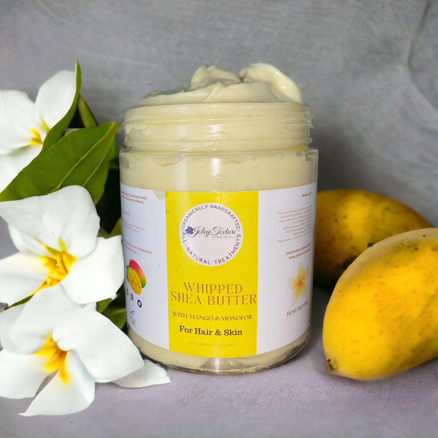 Mango-Apricot Whipped Shea Butter, For Hair and Skin, 4 Oz