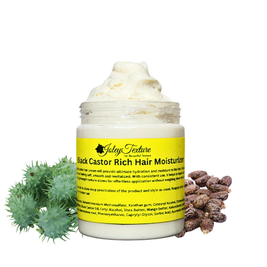 Black Castor Oil Creamy Hair Moisturizer, Strengthens Natural hair, Conditions & Rejuvenates hair, With Slippery elm and Marshmallow root