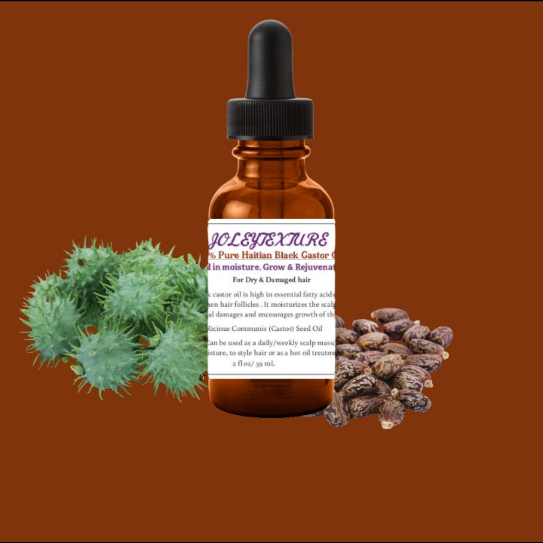 Black Castor Oil Herbal serum infused with ayuverdic herbs for Thicker Hair 4 oz